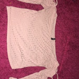 -light pink,tank top with bell shaped arm sleeves